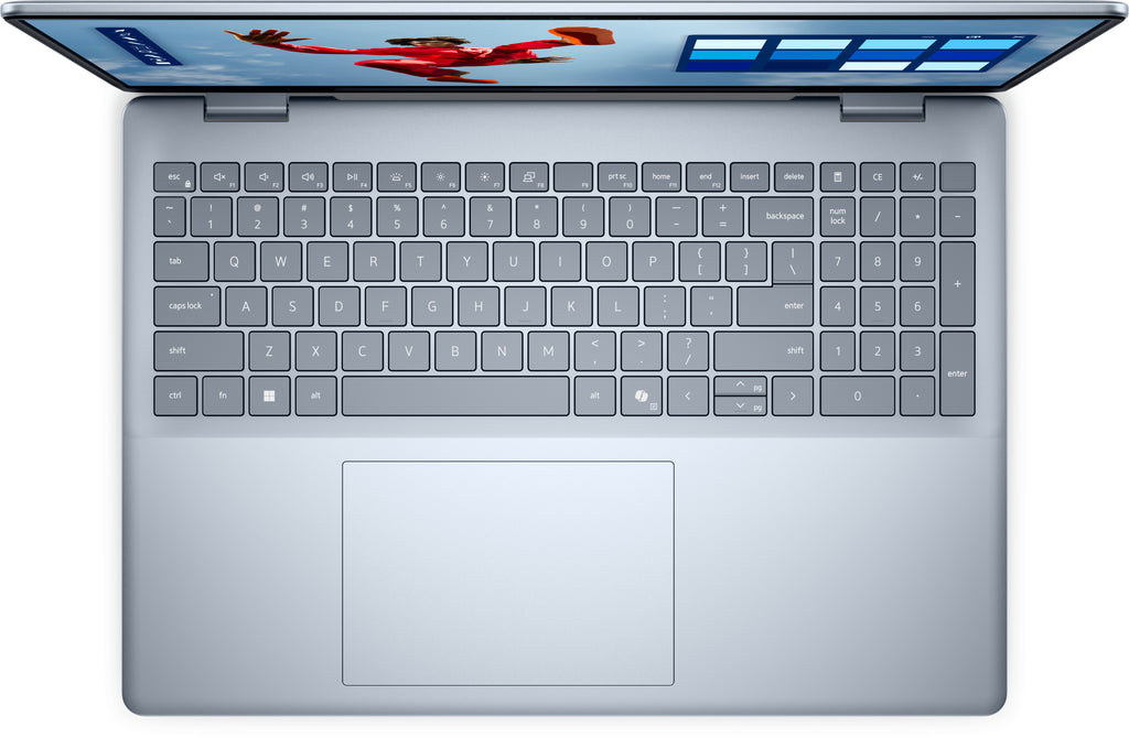 DELL 16 Plus DB16250 Intel Core Ultra 7 258V Ordinateur portable 40,6 cm (16") Écran tactile Full HD+ 32 Go LPDDR5x-SDRAM 1 To SSD Wi-Fi 7 (802.11be) Windows 11 Pro Bleu