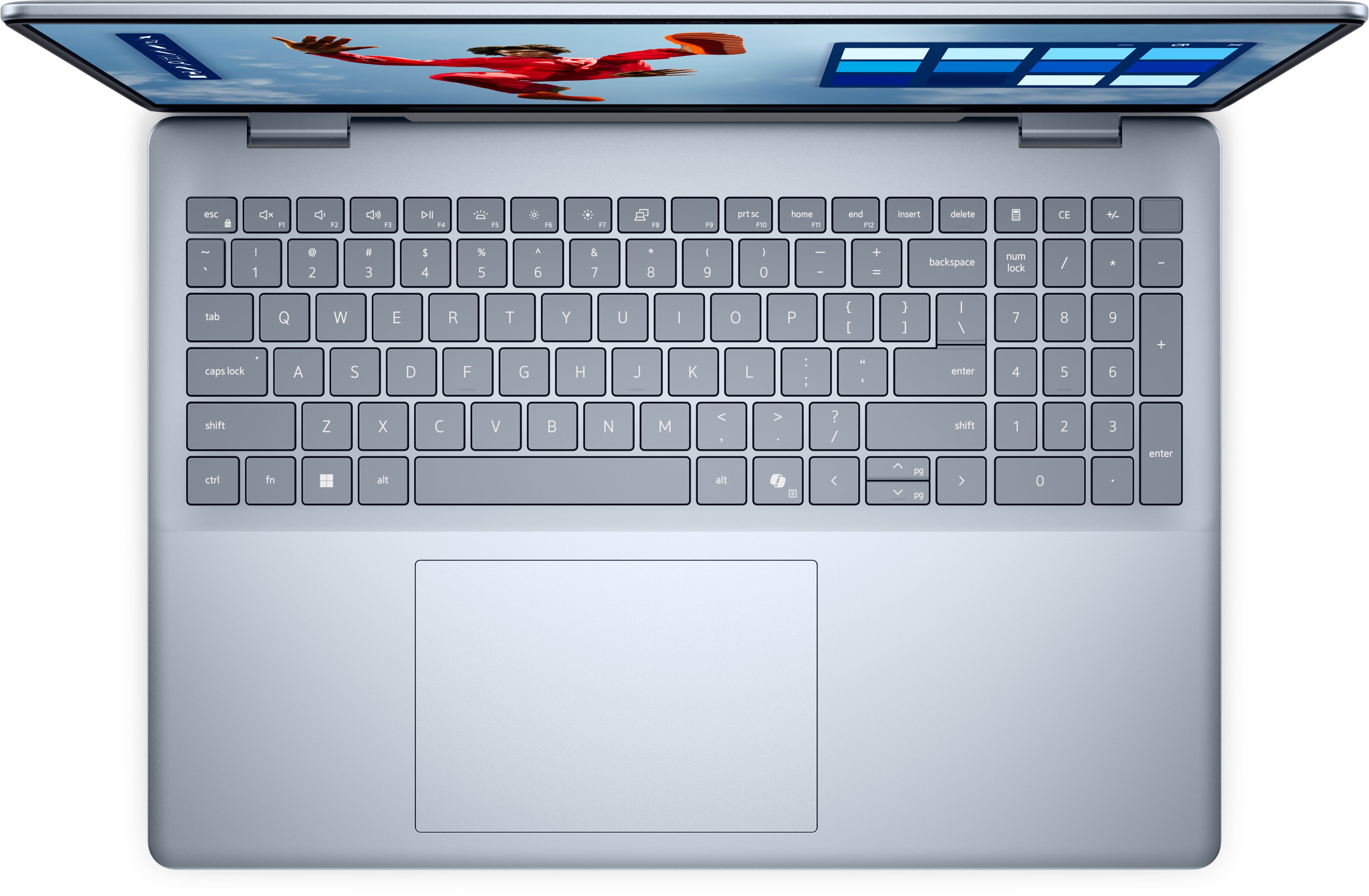 DELL 16 Plus DB16250 Intel Core Ultra 7 258V Ordinateur portable 40,6 cm (16") Écran tactile Full HD+ 32 Go LPDDR5x-SDRAM 1 To SSD Wi-Fi 7 (802.11be) Windows 11 Pro Bleu