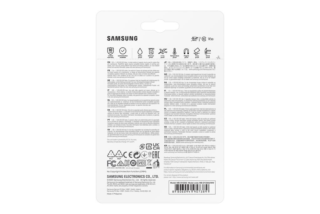 Samsung MB-SY256S 256 Go SDXC UHS-I