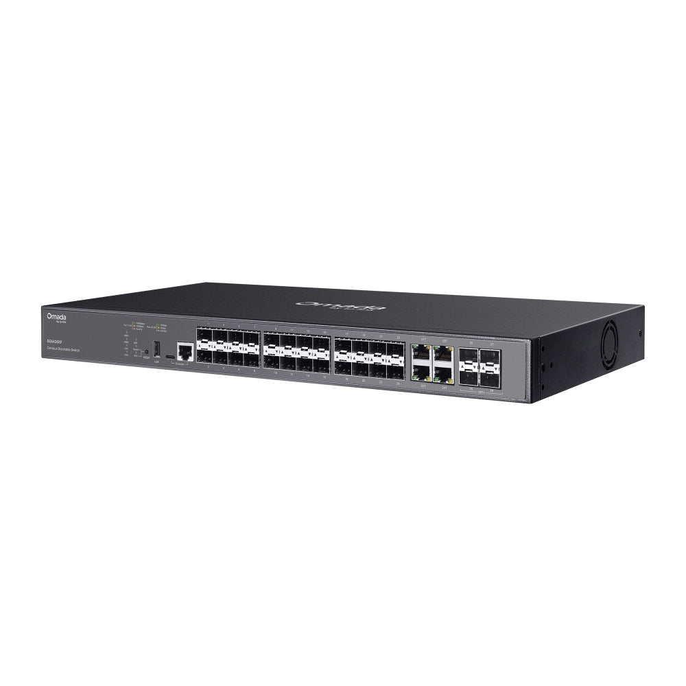 TP-Link SG5428XF Commutateur Réseau Géré L3, Noir