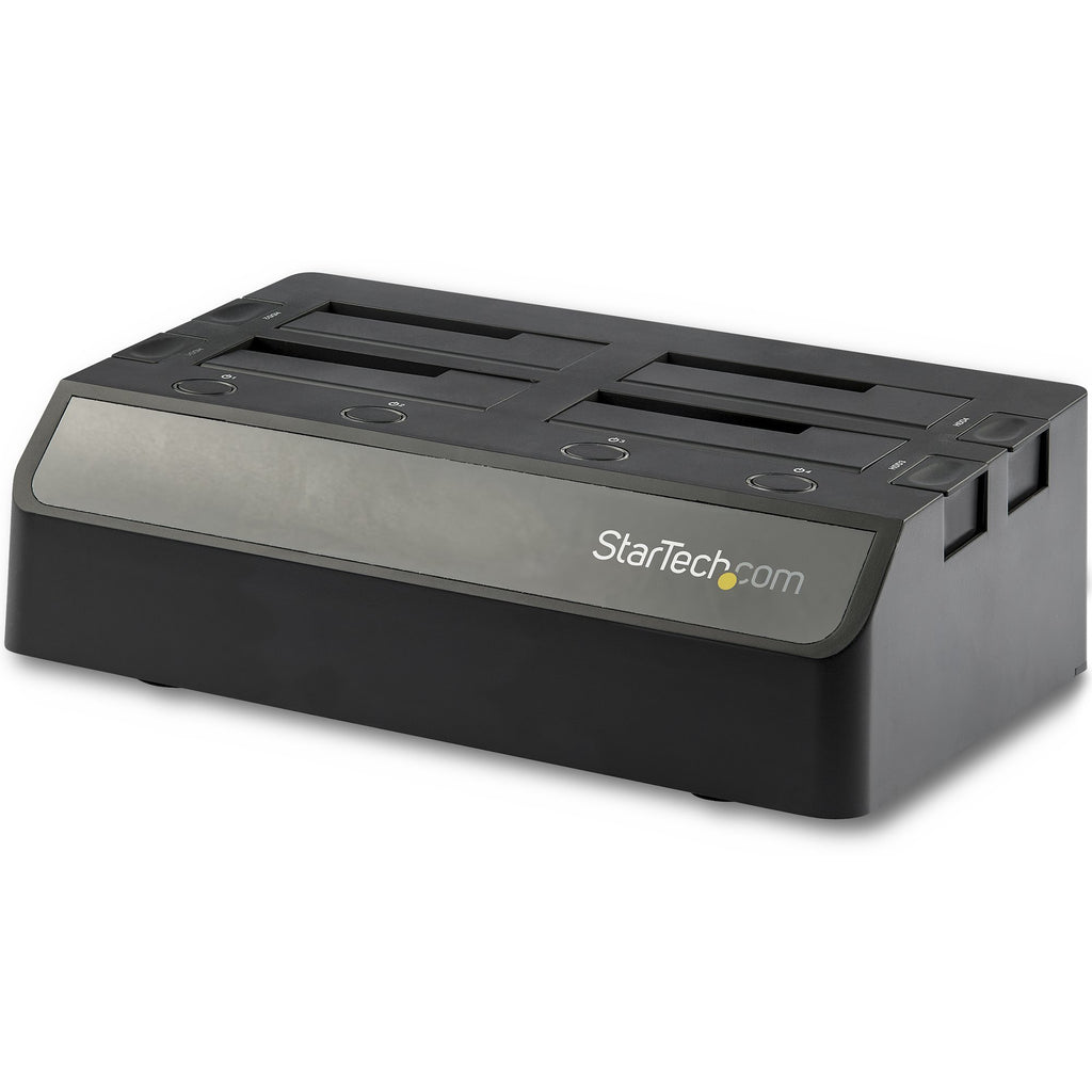 StarTech.com Station d'Accueil pour 4 Disques Durs USB vers SATA, 10 Gbit/s, SSD/HDD 2,5/3,5 pouces, SATA III