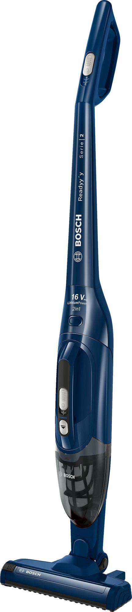 Bosch Bosch Serie 2 BBHF216 aspirateur balai et balai électrique Aspirateur-balai 2 en 1 Batterie Sec Sans sac Bleu