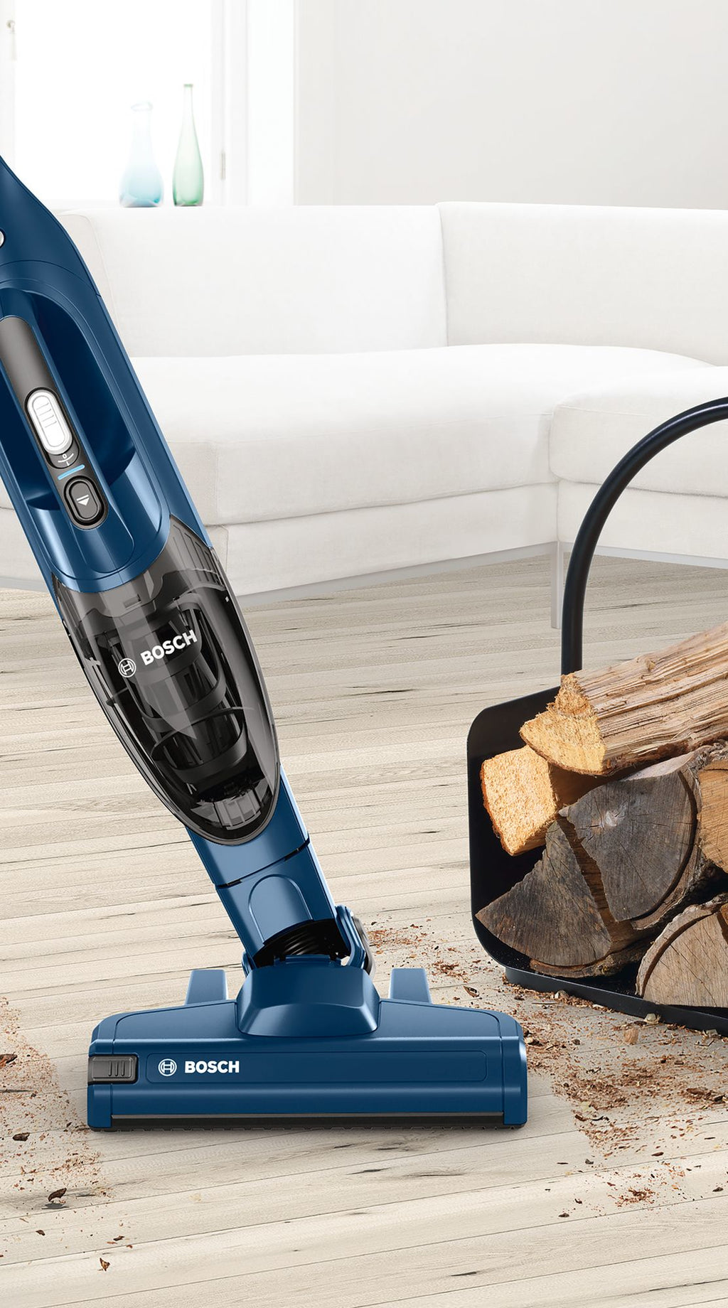 Bosch Bosch Serie 2 BBHF216 aspirateur balai et balai électrique Aspirateur-balai 2 en 1 Batterie Sec Sans sac Bleu