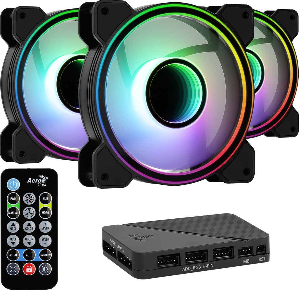Aerocool Mirage 12 ARGB Pro Boitier PC Ventilateur 12 cm Noir