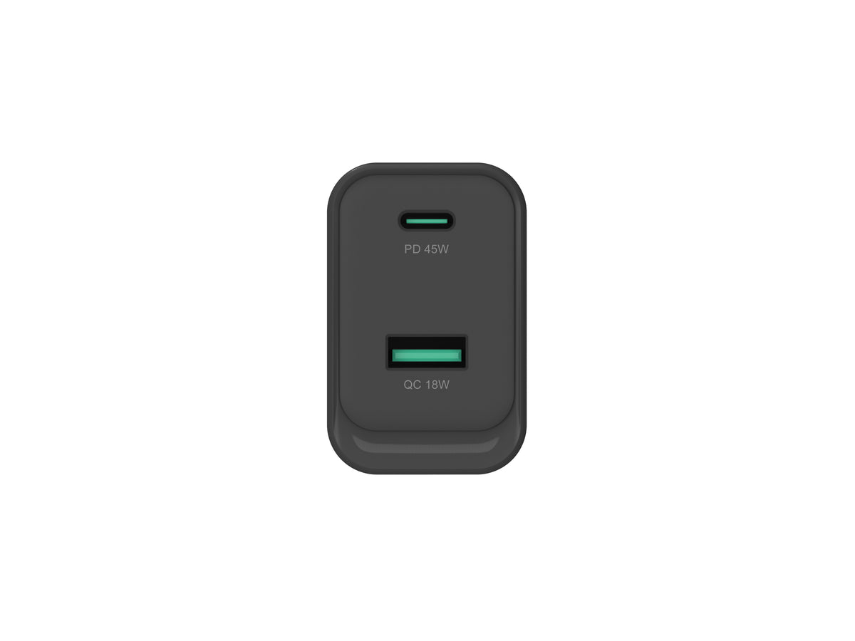 Conceptronic ALTHEA20B45 Chargeur Universel Secteur Charge Rapide, USB-C, Noir