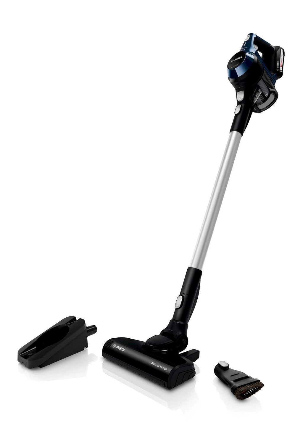 Bosch Bosch Serie 6 BBS611PCK aspirateur balai et balai électrique Aspirateur-balai 2 en 1 Batterie Sec Filtre hygiénique Sans sac Bleu 2,5 Ah