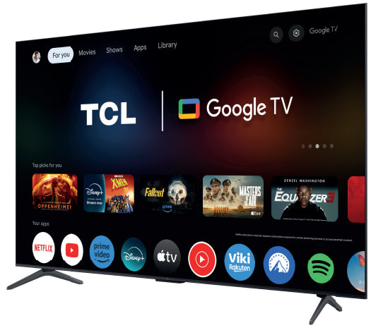 TCL 55C61K TV 139,7 cm (55") 4K Ultra HD Smart TV Wifi Métallique