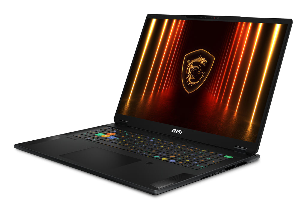 MSI Stealth 18 HX AI A2XWIG-042 Intel Core Ultra 9 275HX Ordinateur portable 45,7 cm (18") UHD+ 64 Go DDR5-SDRAM 2 To SSD NVIDIA GeForce RTX 5080 Wi-Fi 7 (802.11be) Windows 11 Pro Noir - vue 2