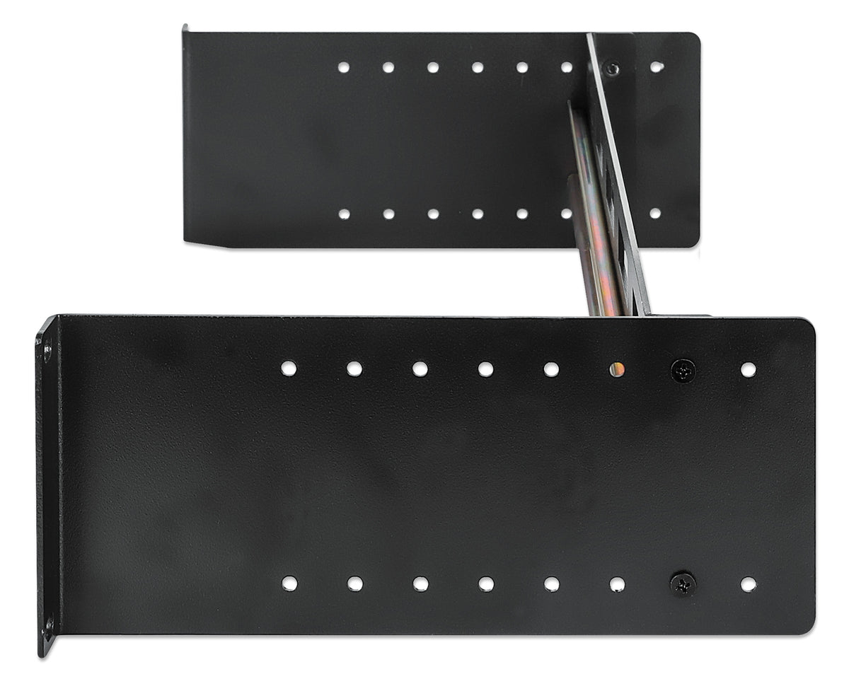 Intellinet Kit rail DIN réglable 19", 2U, pour équipements sur rail DIN chapeau, profondeur réglable 48–174 mm, aluminiu