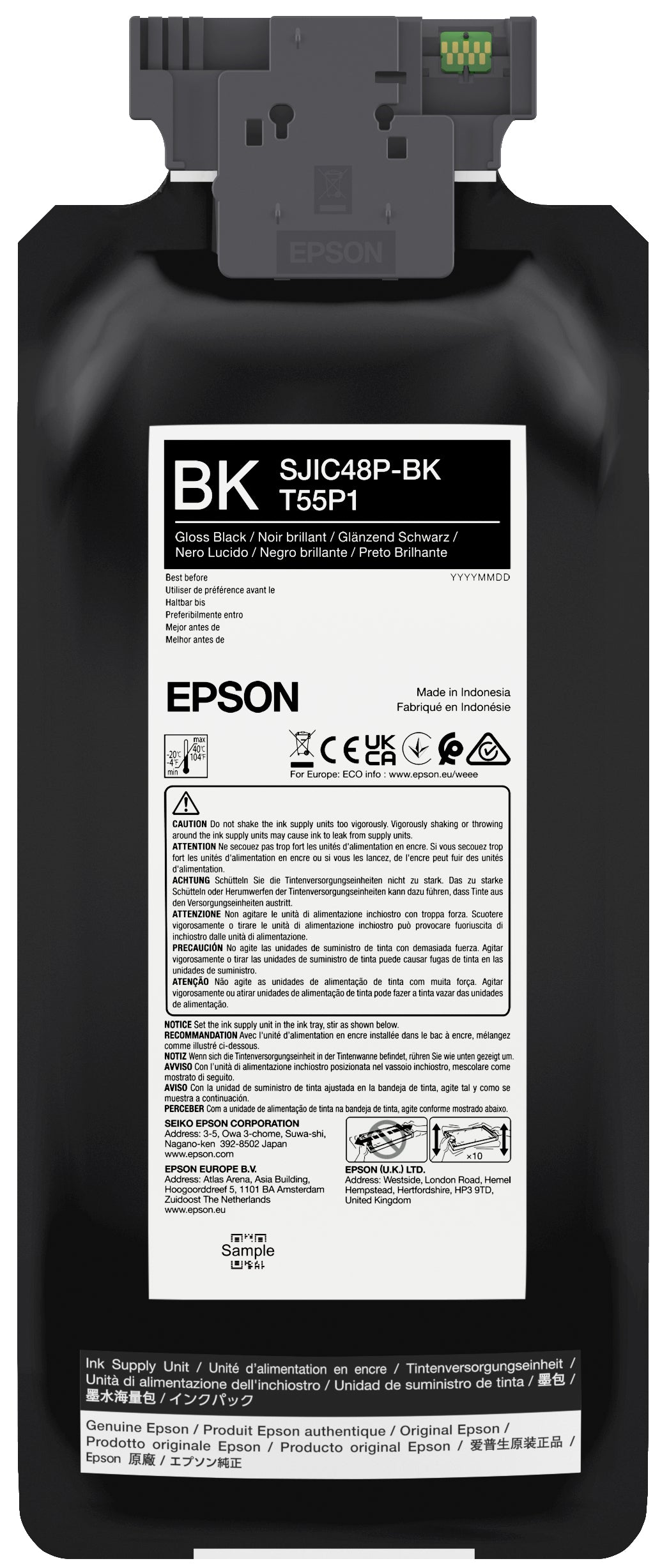 Epson SJIC48P-BK cartouche d'encre 1 pièce(s) Original Noir