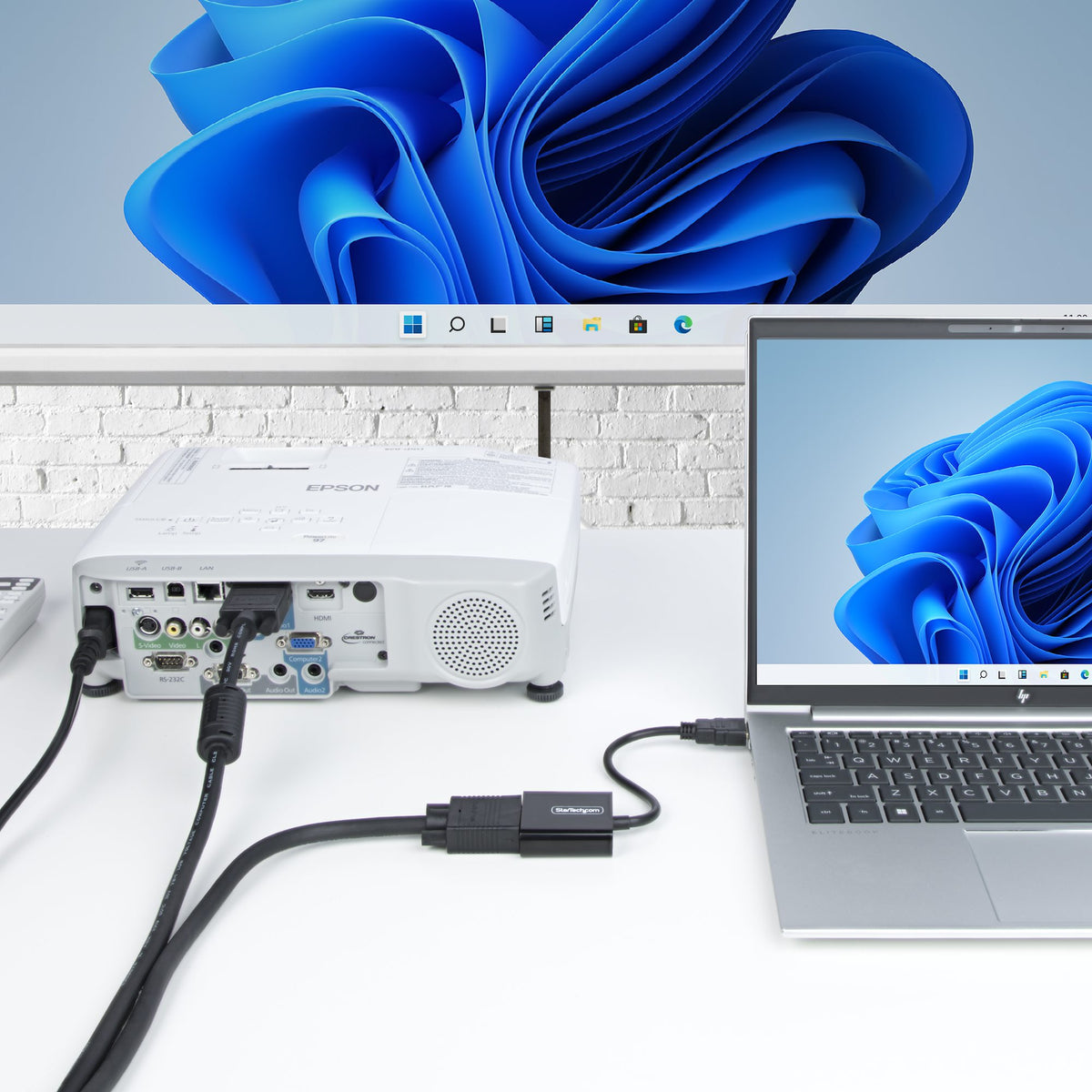 StarTech.com Adaptateur HDMI vers VGA, Convertisseur Vidéo Actif 1080p pour Ordinateur et Projecteur