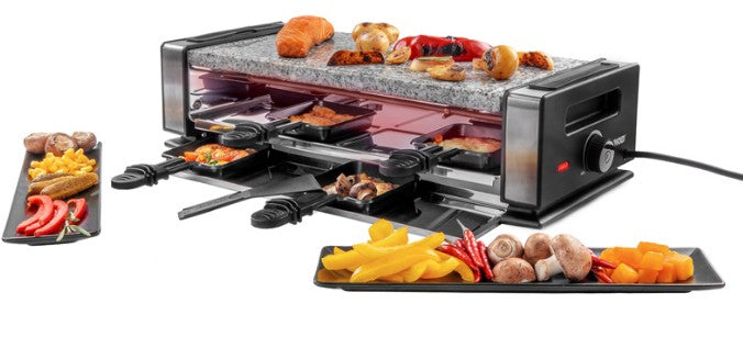 Unold 48760 raclette 8 personne(s) 1200 W Noir, Acier inoxydable