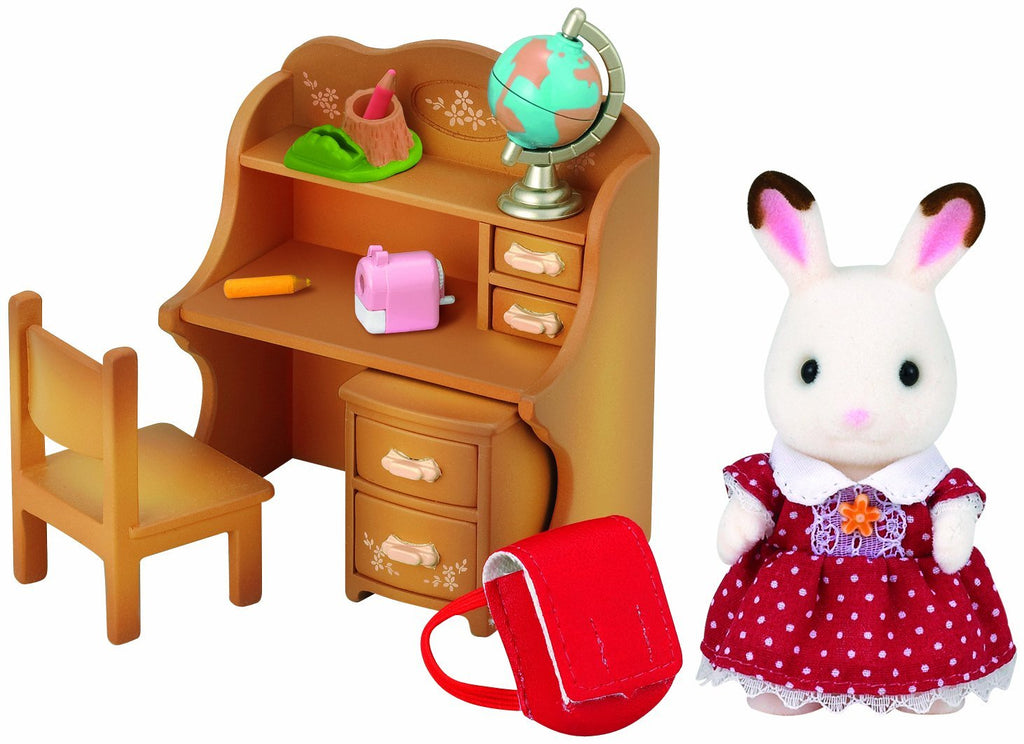 Sylvanian Families La fille Lapin Chocolat et bureau - vue 3