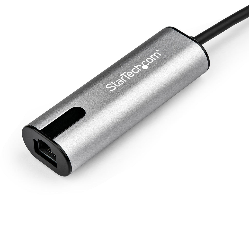 StarTech.com Adaptateur 2.5GbE USB C vers Ethernet NBASE-T NIC - Réseau Multi-Vitesse USB 3.0 Type C 2.5/1 Gigabit/100 Mbps/Portable USB 3.1 vers RJ45/LAN Compatible TB3/MacBook Pro Surface