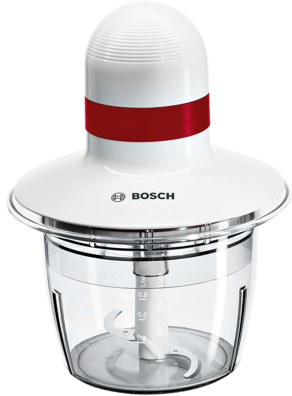 Bosch Bosch MMRP1000 hachoir électrique 0,8 L 400 W Rouge, Transparent, Blanc