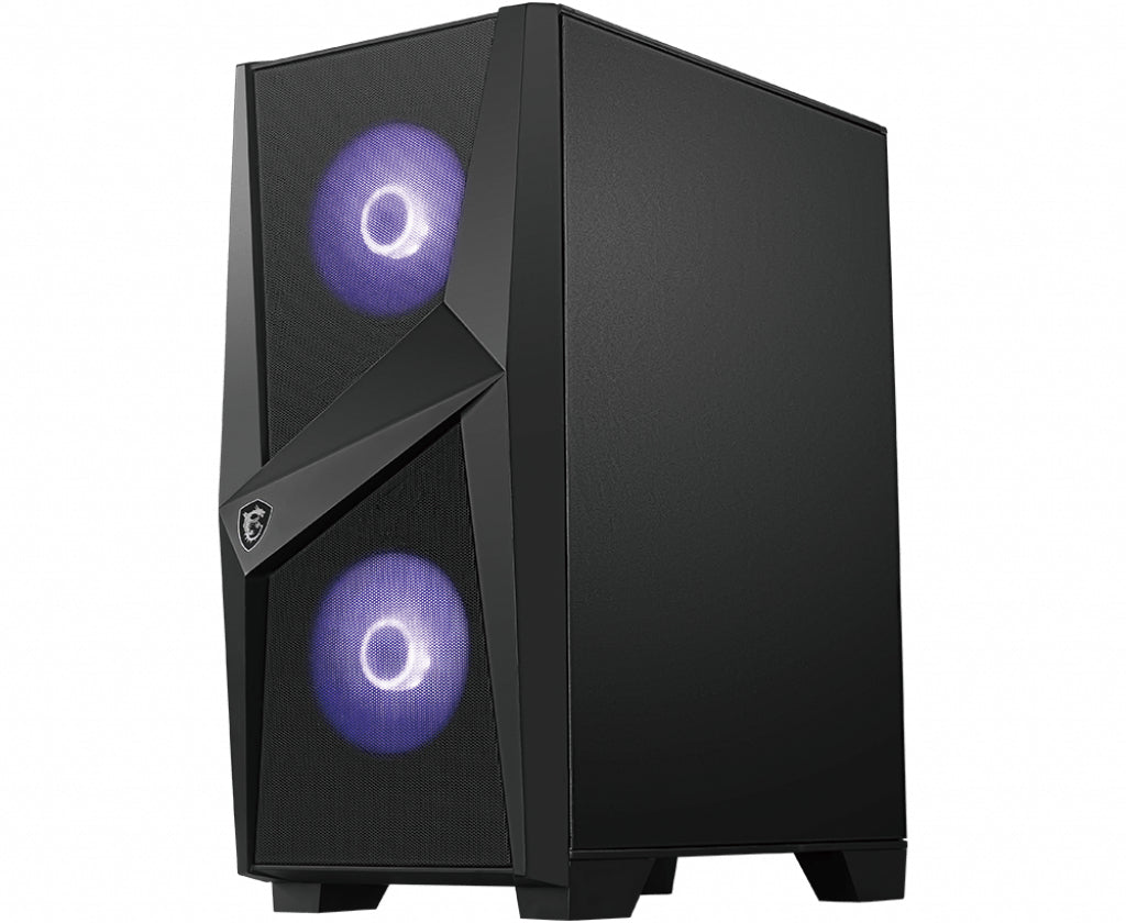 MSI MAG Forge 100M Midi Tower Noir, Transparent