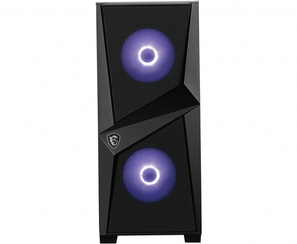 MSI MAG Forge 100M Midi Tower Noir, Transparent