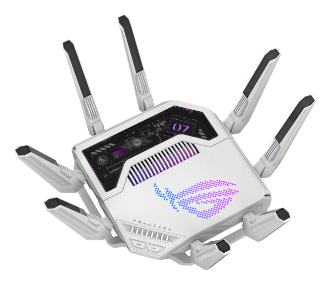 ASUS ROG Rapture GT-BE19000AI routeur sans fil 10 Gigabit Ethernet Tri-bande (2,4 GHz / 5 GHz / 6 GHz) Blanc