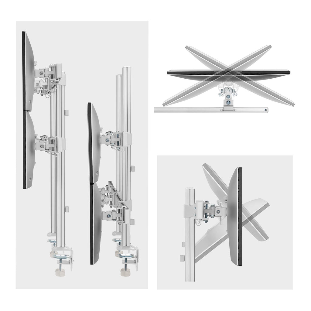StarTech.com 6-MONITOR-ARM-A Support d'Écran Plat pour Bureau jusqu'à 32 pouces, Blanc
