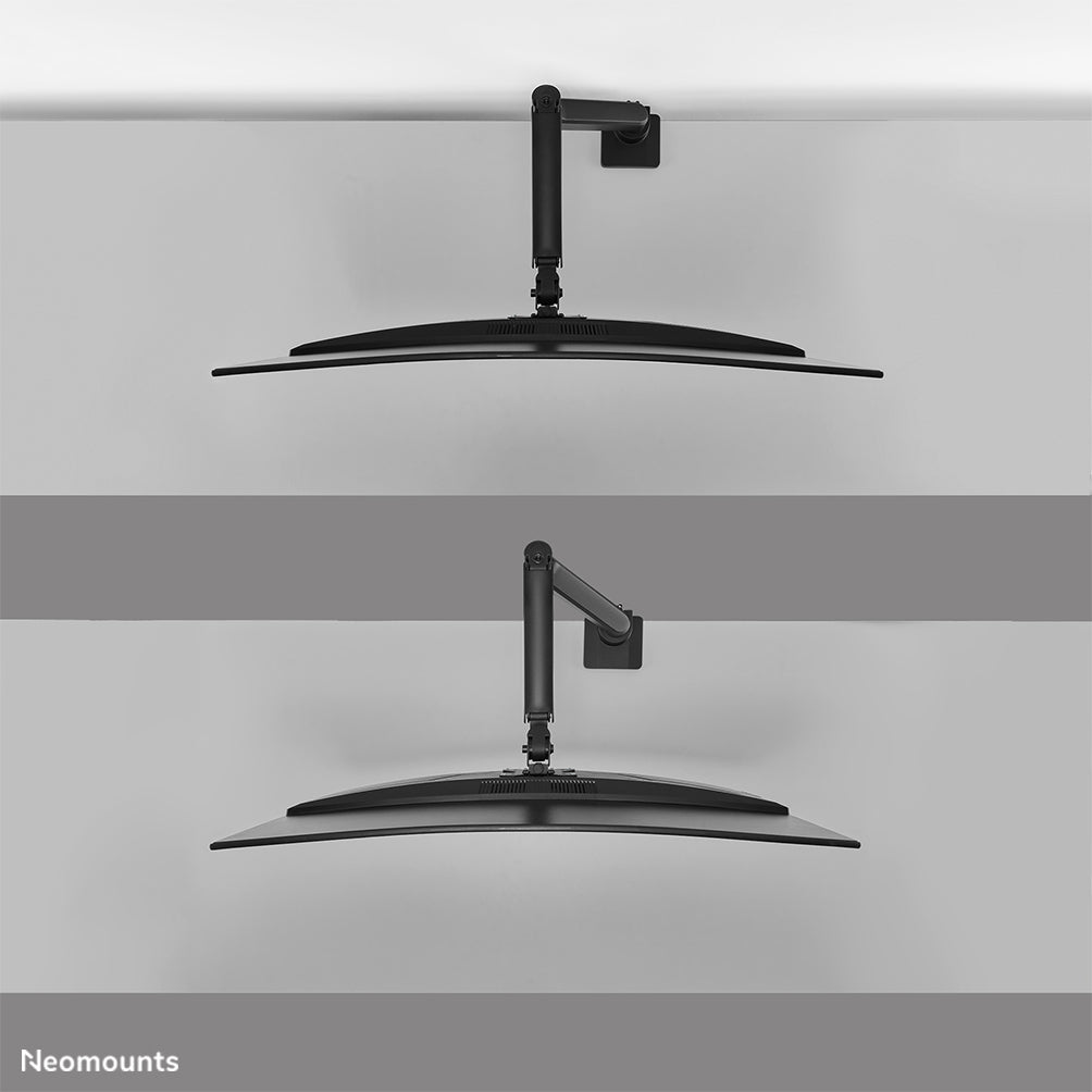 Neomounts DS70PLUS-450BL1 Support d'écran à fixer 17-49" - ressort à gaz - Topfix - arrêt 180°