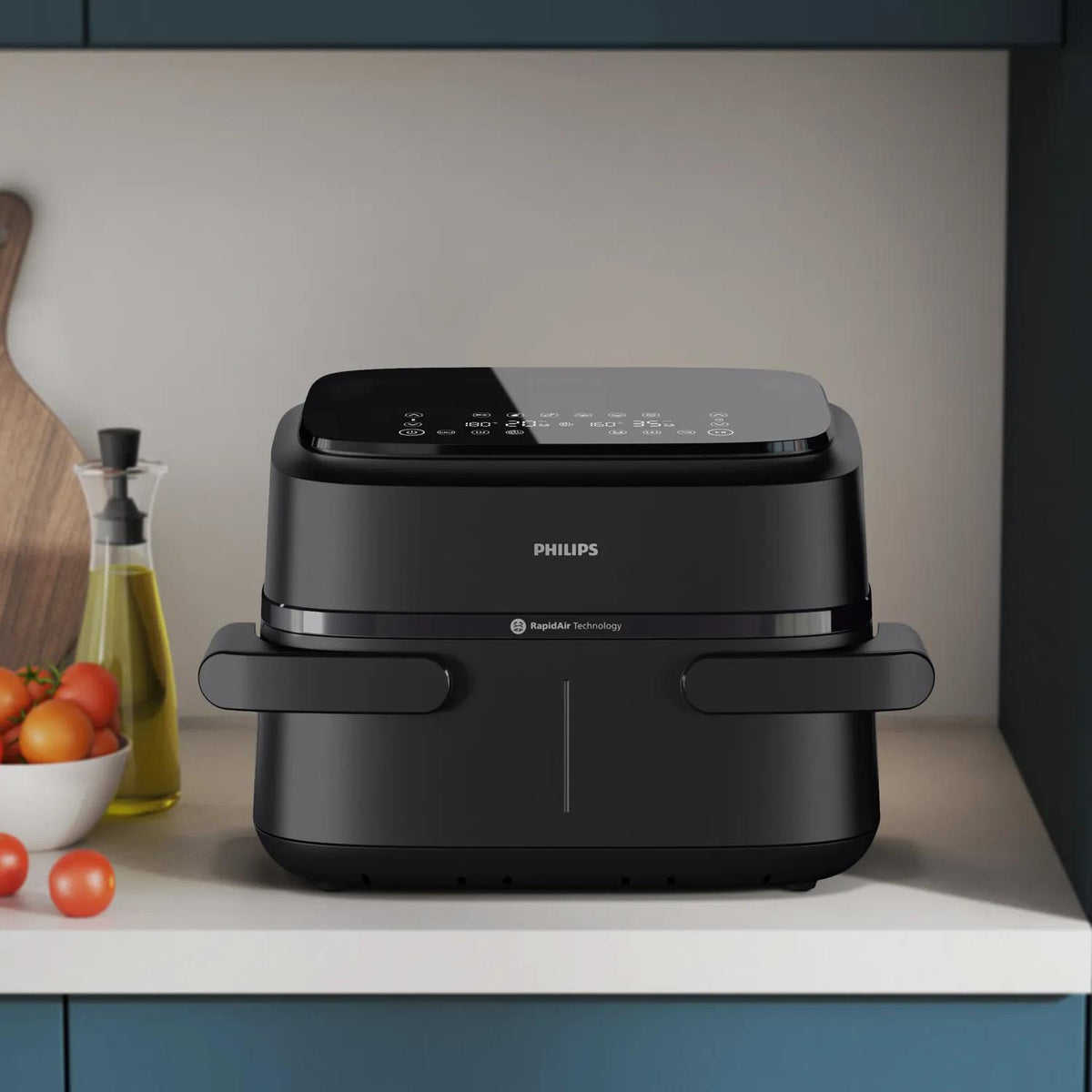 Philips Airfryer Série 1000 Double Panier 7.1L avec Séparateur Amovible