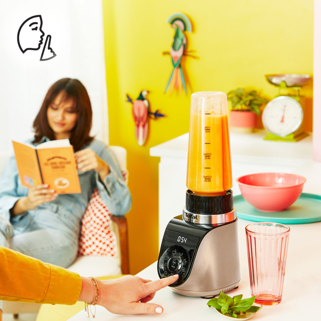 Tefal Blend Up BL190AF0 blender 0,85 L Mélangeur de table 1000 W Beige, Noir, Transparent