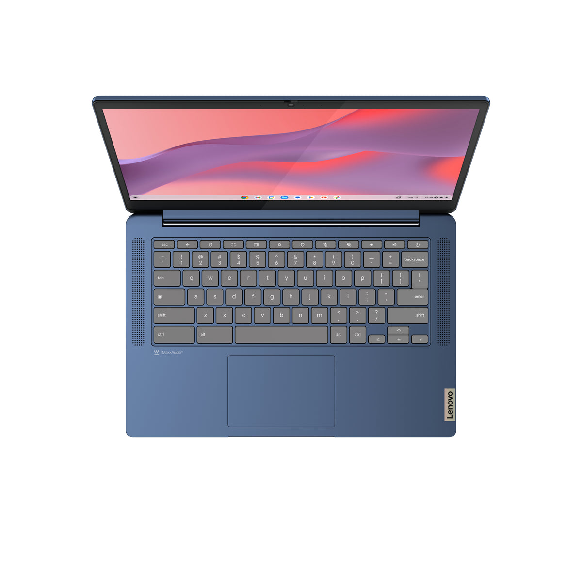 Lenovo IdeaPad Slim 3 Chrome 14M868 MediaTek Kompanio 520 Chromebook 35,6 cm (14") Full HD 4 Go LPDDR4x-SDRAM 64 Go eMMC Wi-Fi 6 (802.11ax) ChromeOS Bleu Allemand - vue 6