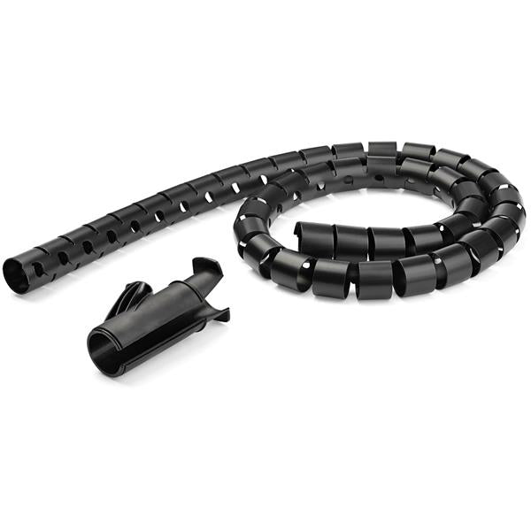 StarTech.com Gaine Spirale Range-Câble Noir, 45 mm de Diamètre, 1,5 m