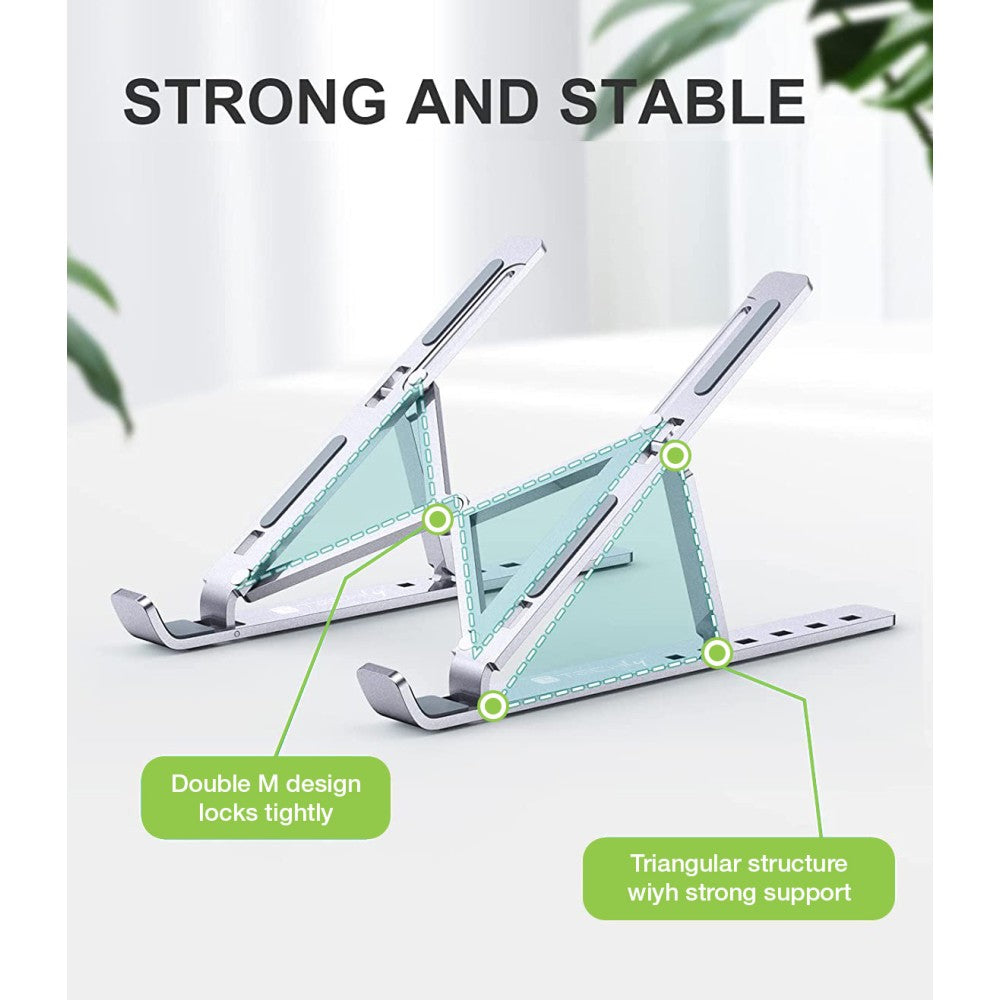 Techly ICA-TBL 134TY Support de livres Supports de Laptop Argent 40,6 cm (16")