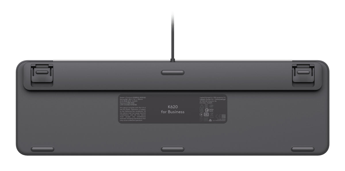 Logitech Signature Slim Wired K620 for Business Tastatur Saks Kablet Internationalt engelsk