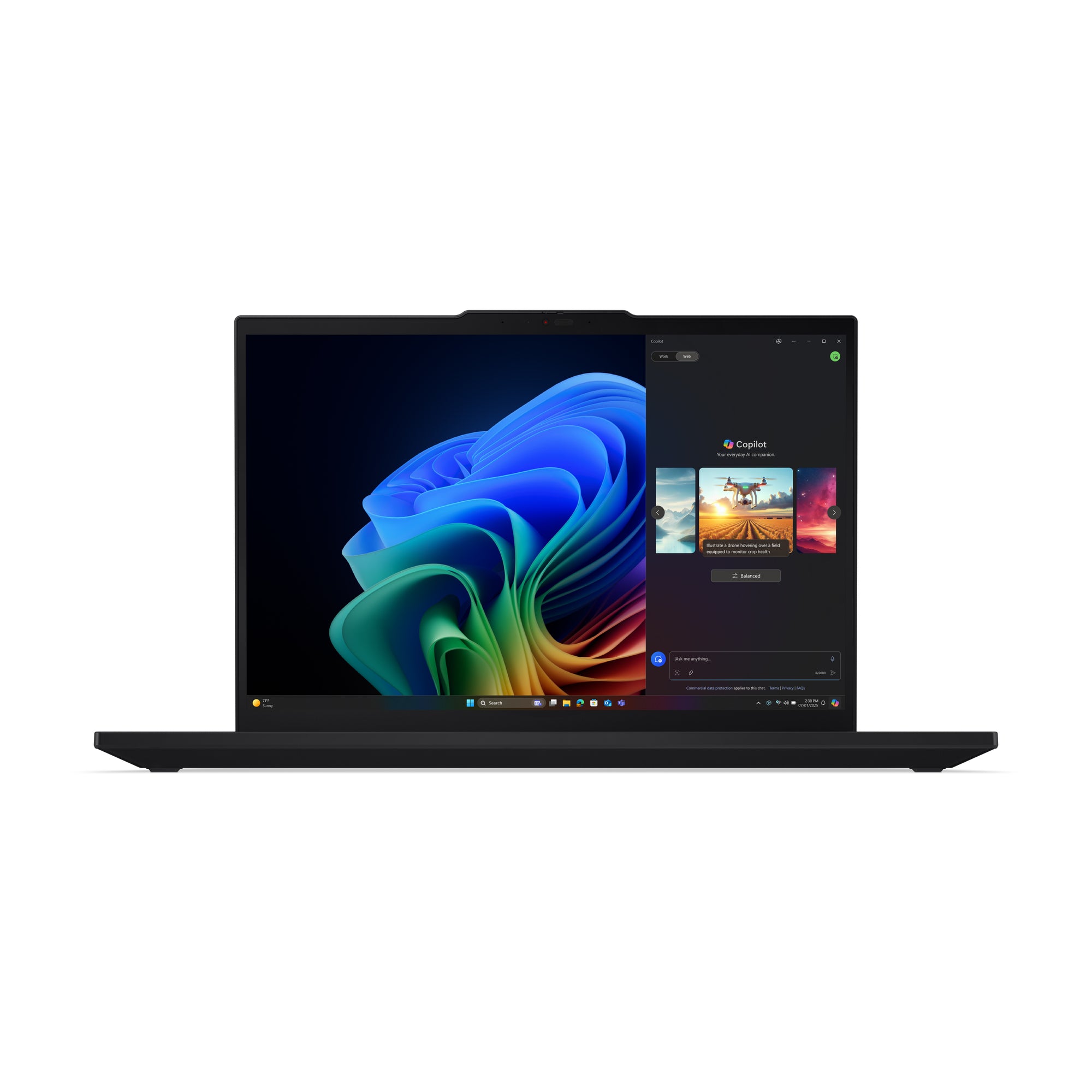 Lenovo ThinkPad T16 Gen 4 (AMD) Copilot+ PC AMD Ryzen AI 5 340 Ordinateur portable 40,6 cm (16") WUXGA 32 Go DDR5-SDRAM 512 Go SSD Wi-Fi 7 (802.11be) Windows 11 Pro Nordique Noir