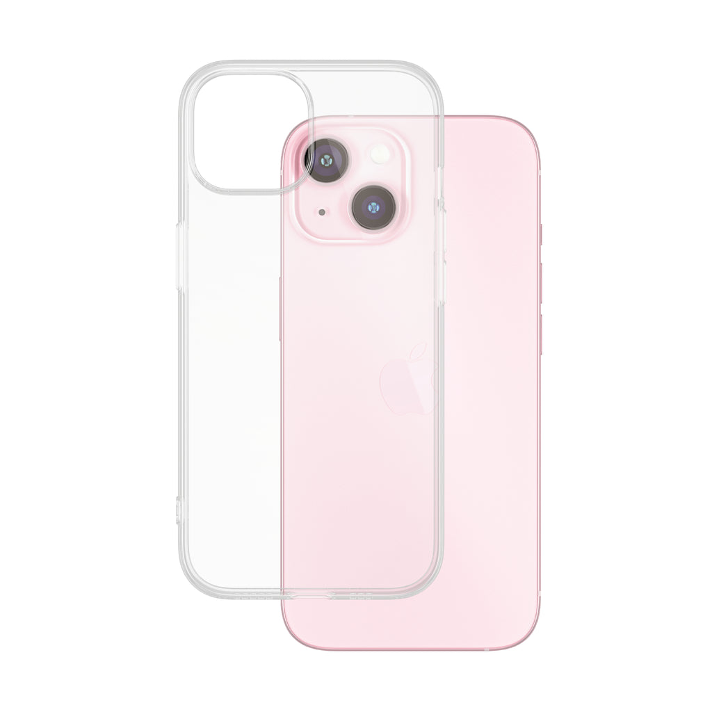PanzerGlass SAFE. TPU Case Transparent pour iPhone 15, Coque de Protection