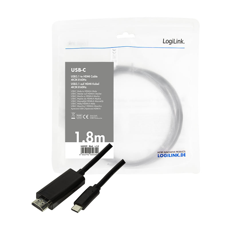LogiLink UA0329 adaptateur graphique USB Noir