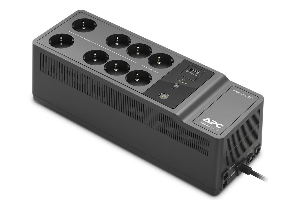 APC Back-UPS - Onduleurs monophasés Off-Line - 650VA - 230V - 1USB - 6+2 Prises GR