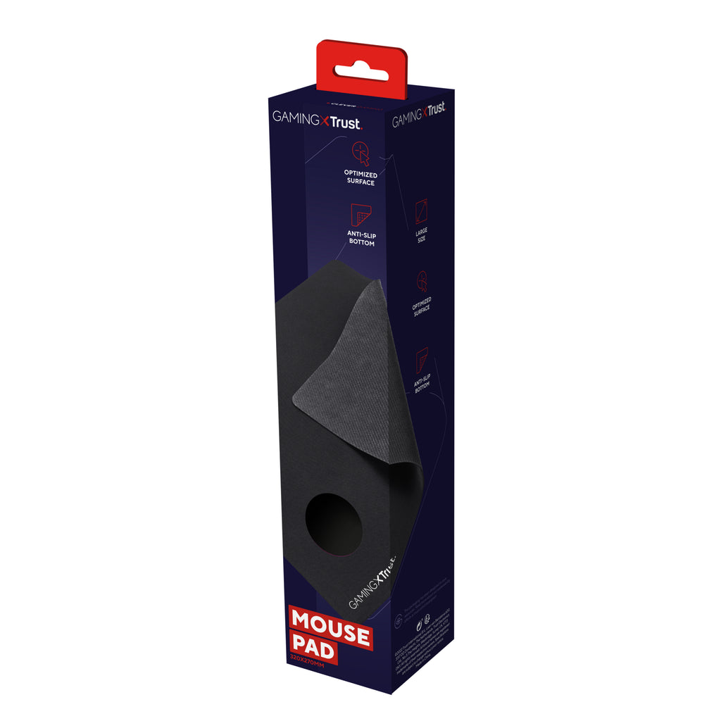 Trust GXT 754 Tapis de souris de jeu Noir