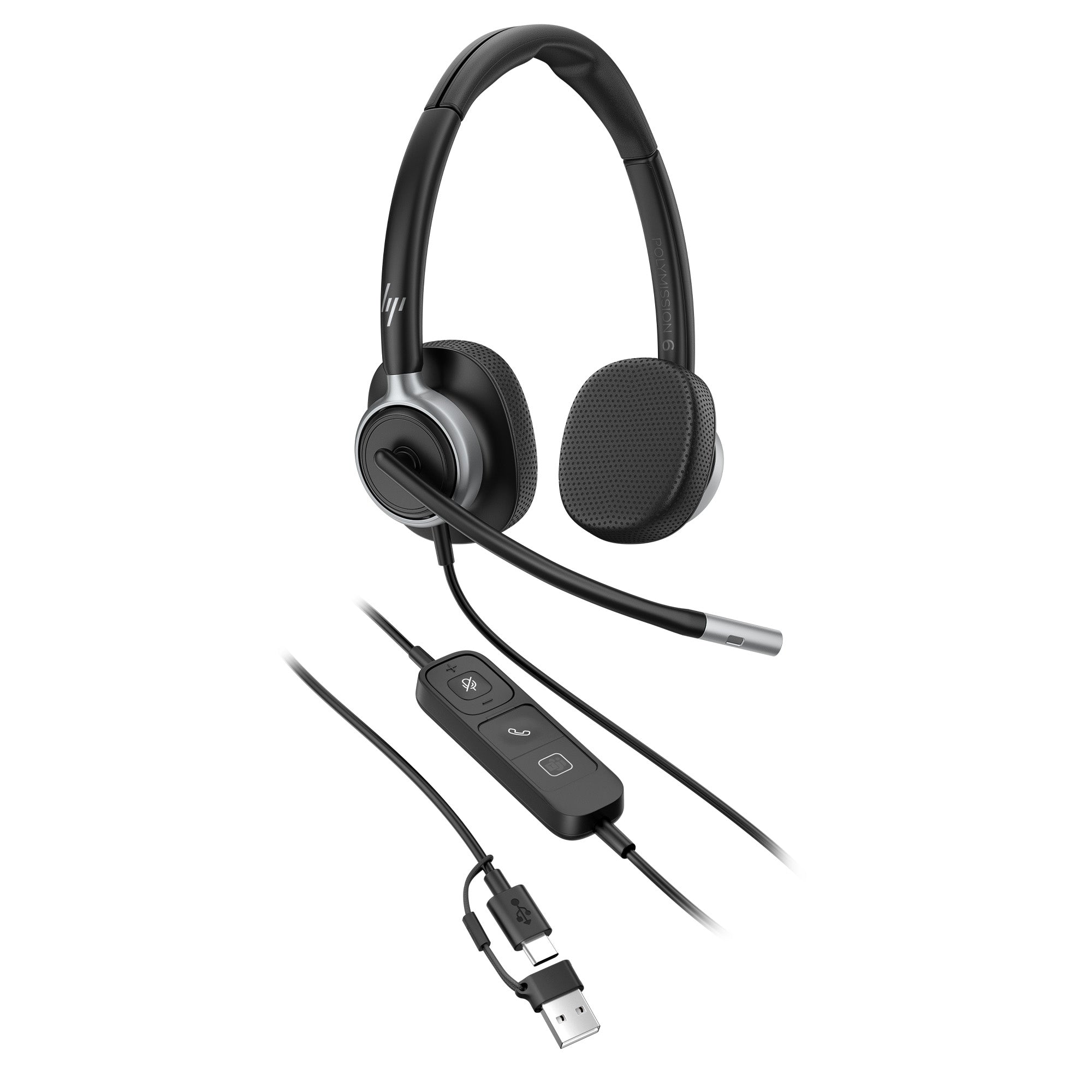 HP Poly Micro-casque filaire USB binaural Mission 625 (en vrac)