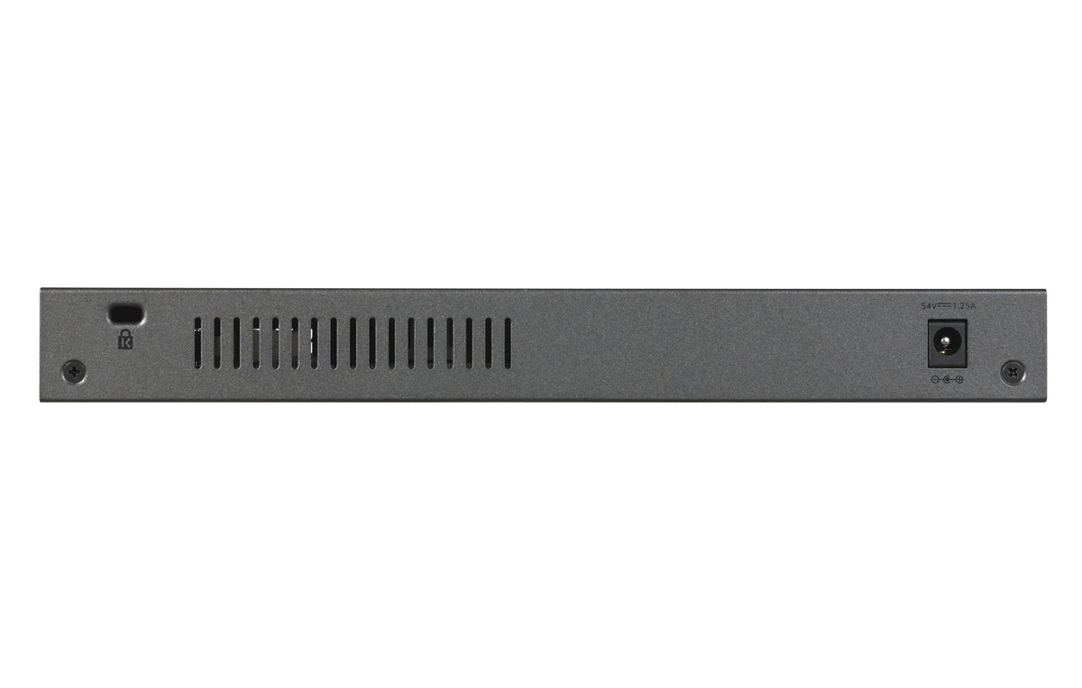 NETGEAR GS110TP Géré L2/L3/L4 Gigabit Ethernet (10/100/1000) Connexion Ethernet, supportant l'alimentation via ce port (PoE) Gris