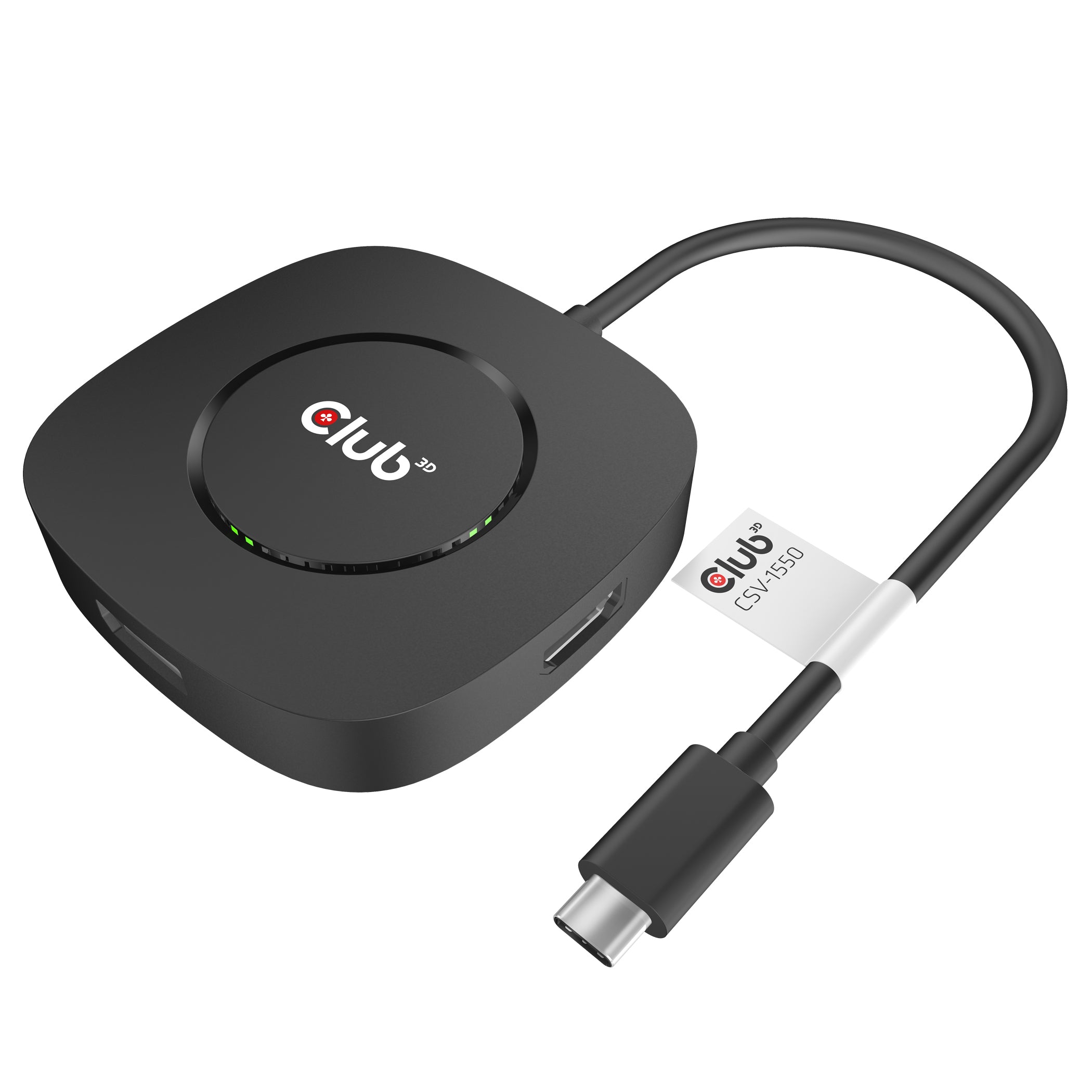 CLUB3D CSV-1550 station d'accueil Avec fil USB 3.2 Gen 1 (3.1 Gen 1) Type-C Noir