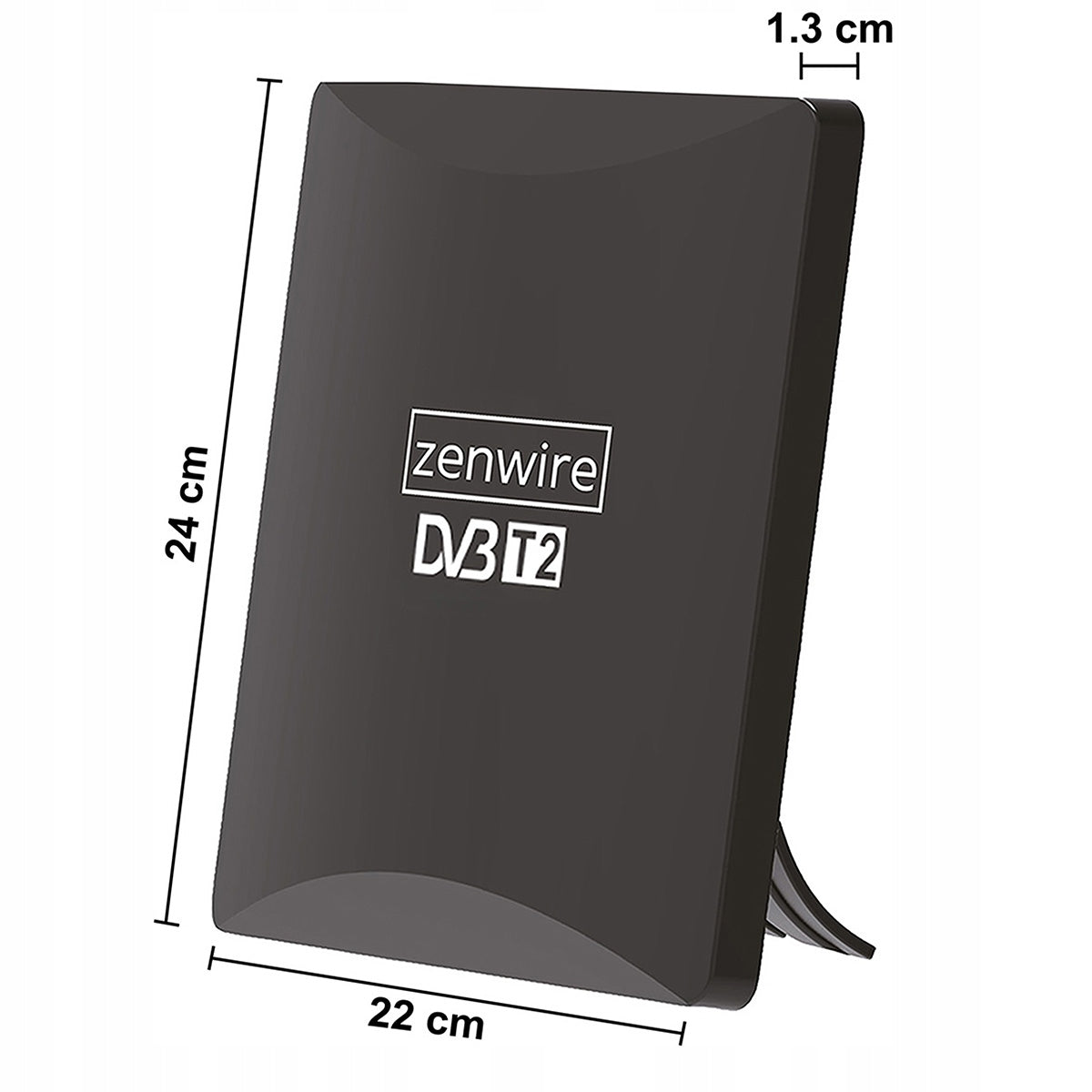 Antenne pour la télévision numérique terrestre DVB-T2 HEVC 2-en-1, pour usage extérieur et intérieur, 4K, Zenwire HDAT80