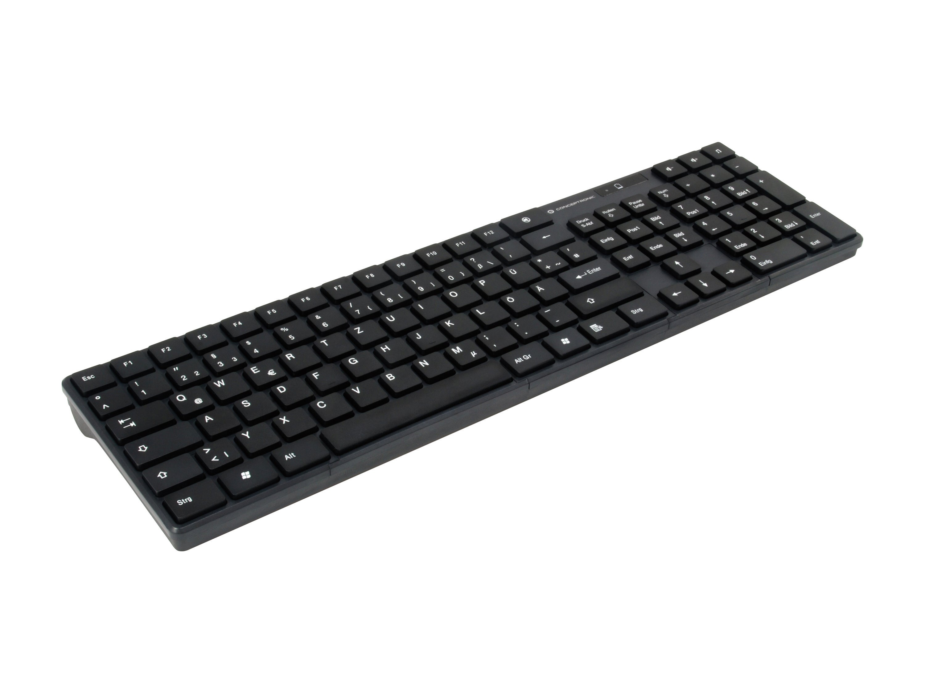 Conceptronic ORAZIO01DE clavier Souris incluse Maison RF sans fil QWERTZ Allemand Noir