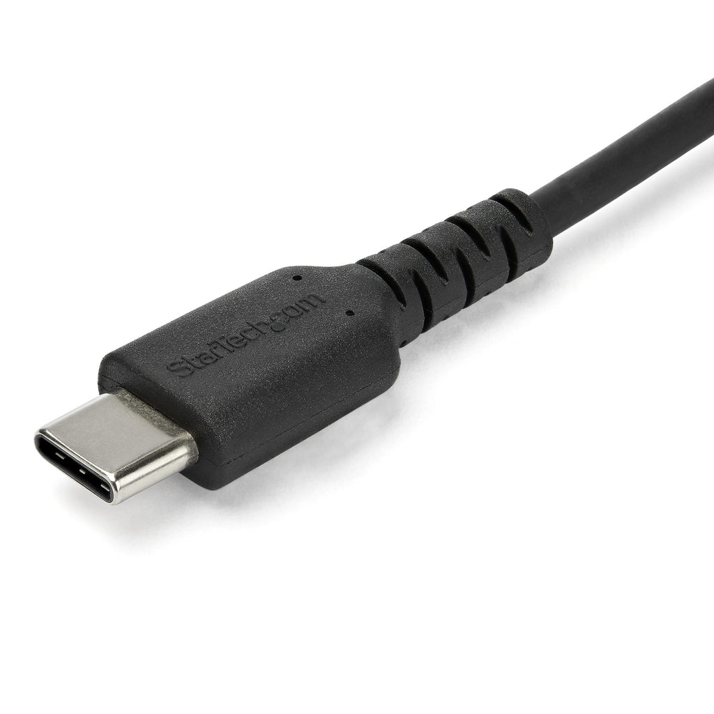 StarTech.com StarTech.com Câble de Charge Rapide USB-A vers USB-C de 1m, Robuste, Charge et Synchronisation, 3A, USB 2.0, Gaine TPE Noire et Fibre d'Aramide - Cordon de Charge USB