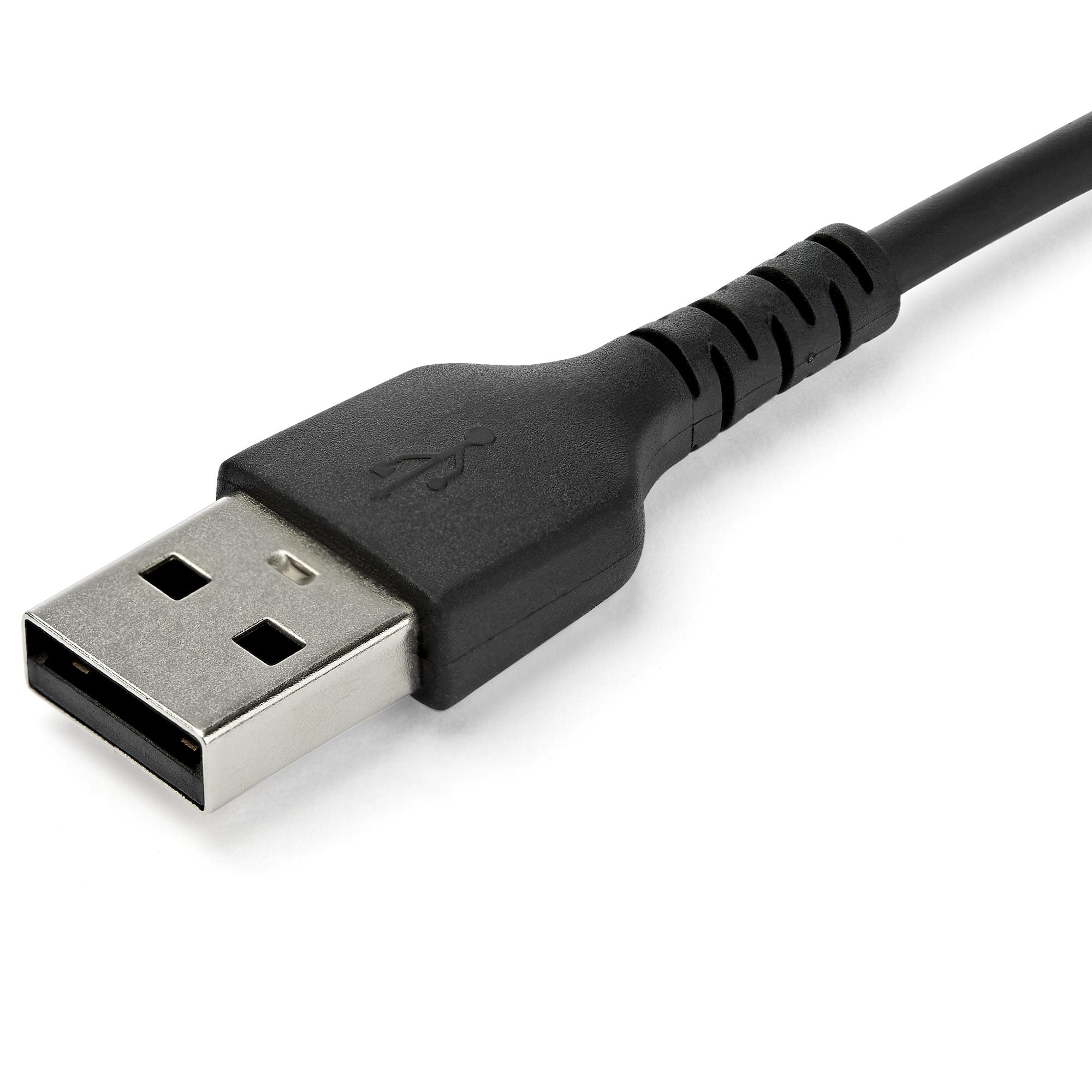 StarTech.com StarTech.com Câble de Charge Rapide USB-A vers USB-C de 1m, Robuste, Charge et Synchronisation, 3A, USB 2.0, Gaine TPE Noire et Fibre d'Aramide - Cordon de Charge USB
