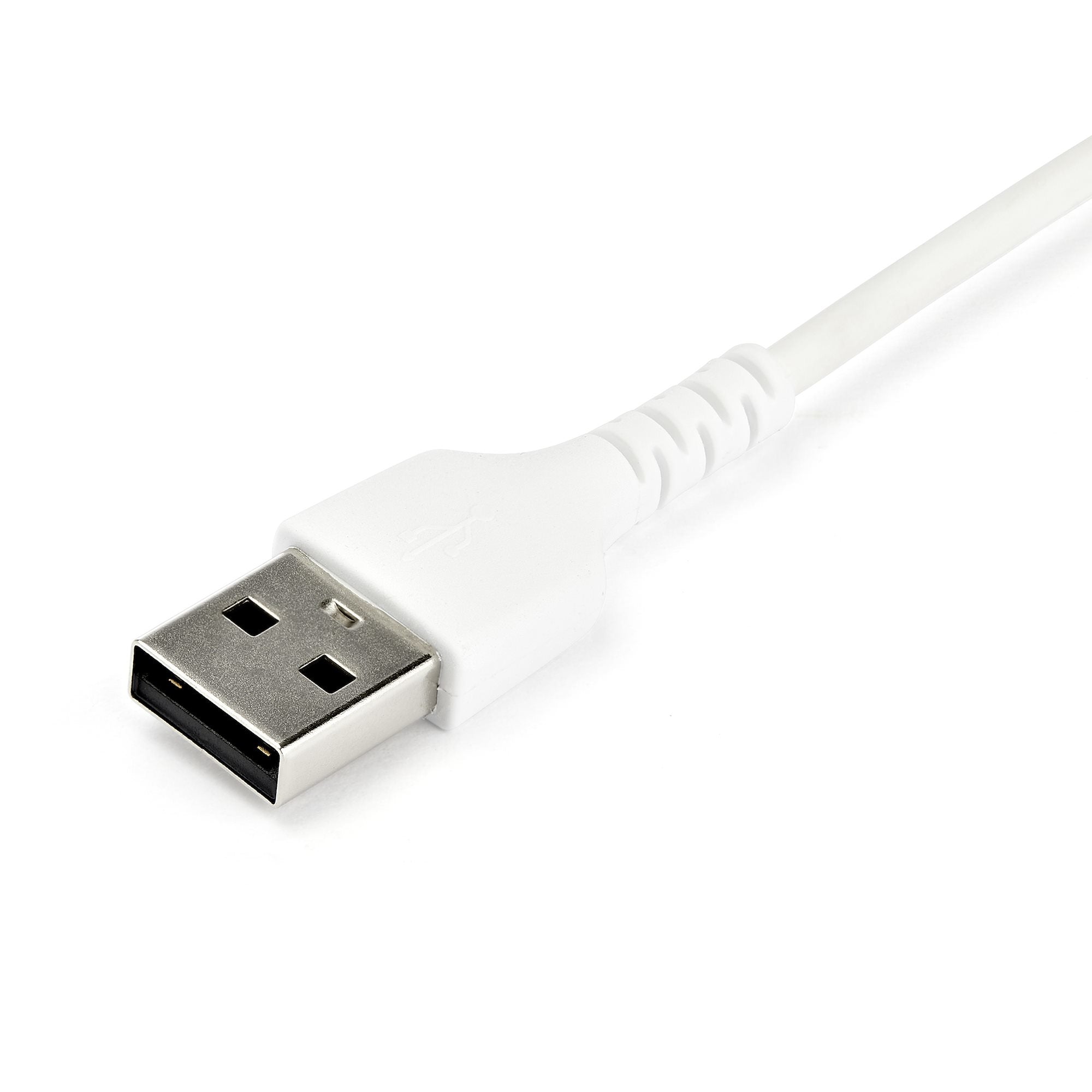 StarTech.com StarTech.com Câble de Charge Rapide USB-A vers USB-C de 1m, Robuste, Charge et Synchronisation, 3A, USB 2.0, Gaine TPE Blanche et Fibre d'Aramide - Cordon de Charge USB