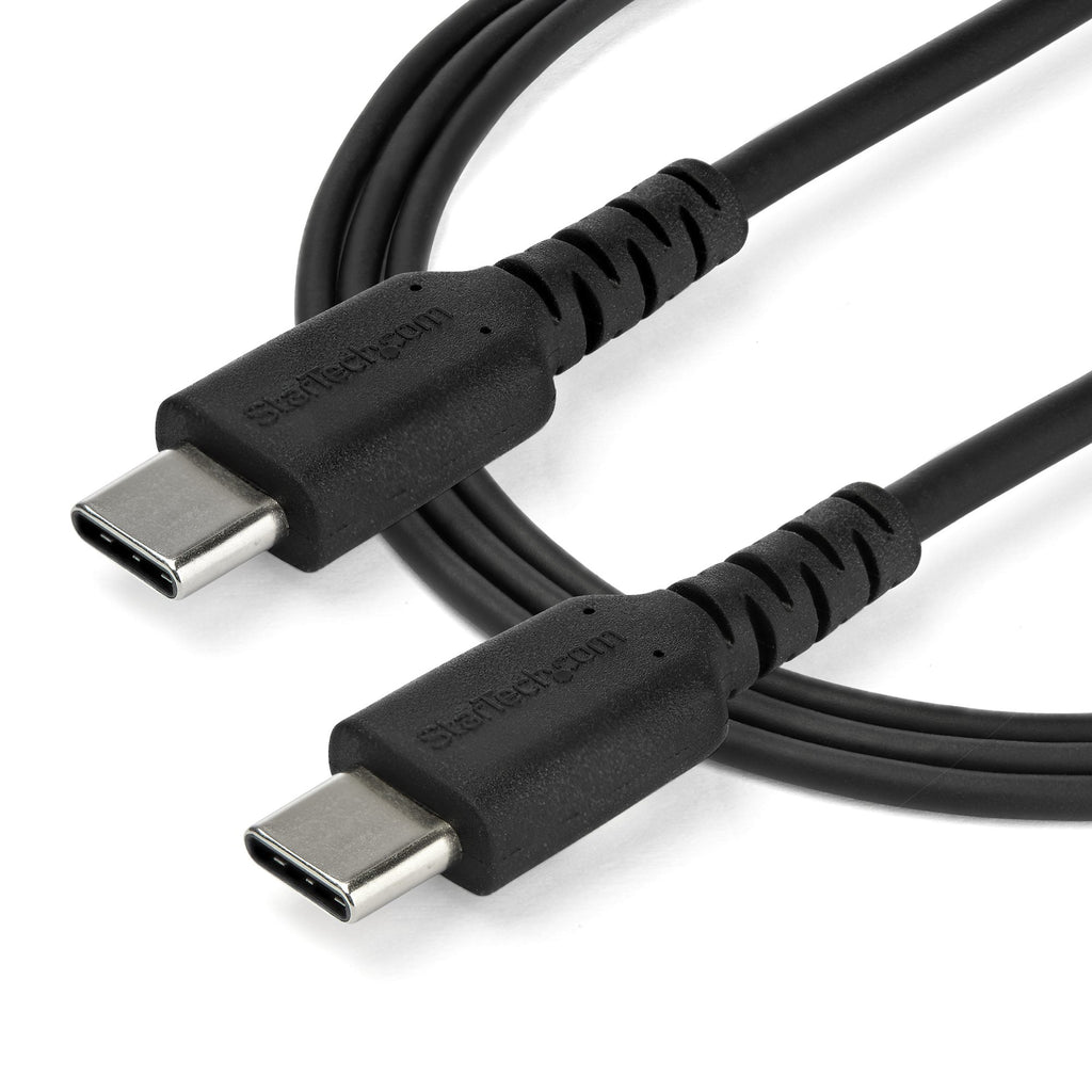 StarTech.com StarTech.com Câble de Charge Rapide USB-C de 1m, Robuste, Charge et Synchronisation, 60W (3A) PD, USB 2.0, Gaine TPE Noire et Fibre d'Aramide - Cordon de Charge USB C