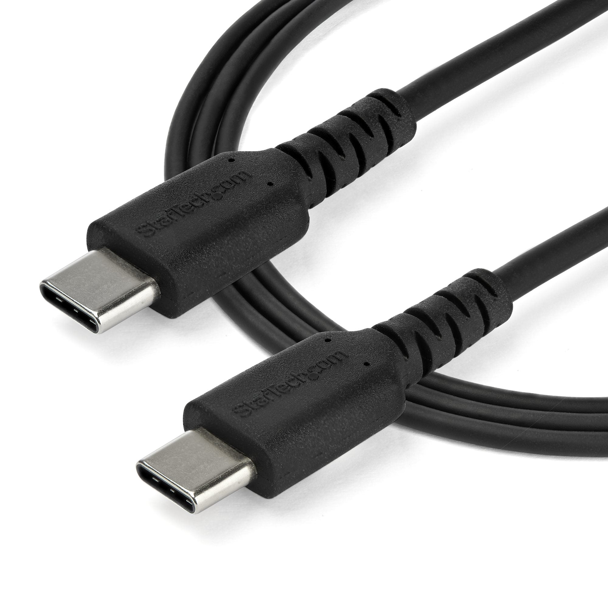 StarTech.com StarTech.com Câble de Charge Rapide USB-C de 1m, Robuste, Charge et Synchronisation, 60W (3A) PD, USB 2.0, Gaine TPE Noire et Fibre d'Aramide - Cordon de Charge USB C