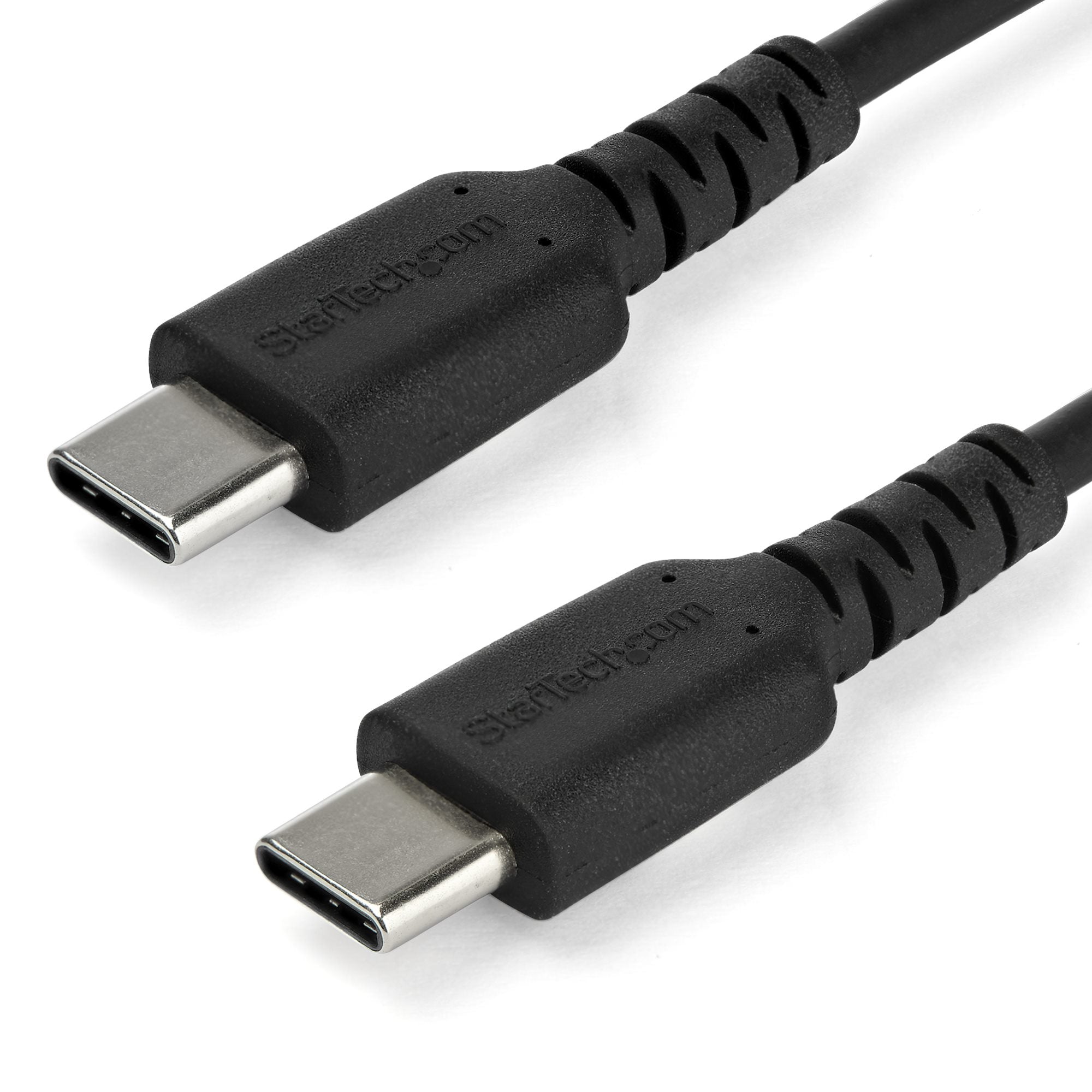 StarTech.com StarTech.com Câble de Charge Rapide USB-C de 2m, Robuste, Charge et Synchronisation, 60W (3A) PD, USB 2.0, Gaine TPE Noire et Fibre d'Aramide - Cordon de Charge USB C
