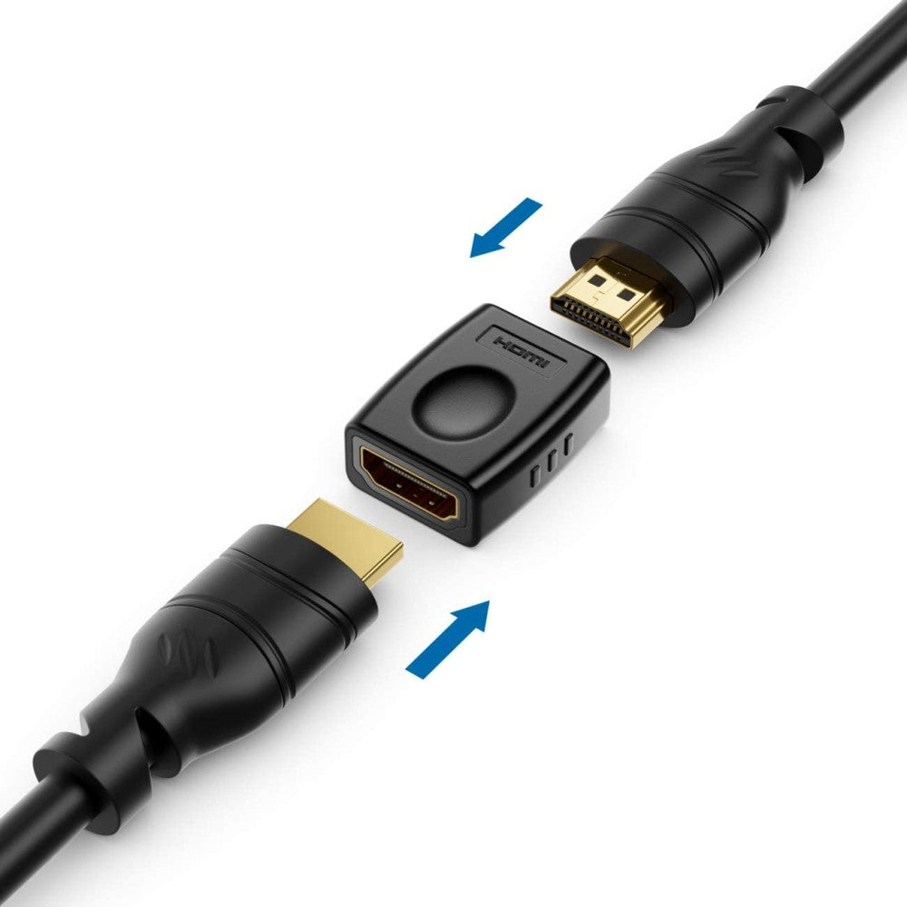 Adaptateur HDMI Femelle vers Femelle, Noir