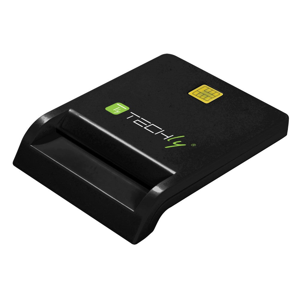 Techly I-CARD CAM-USB2TYC lecteur de cartes à puce Intérieure USB USB 2.0 Noir