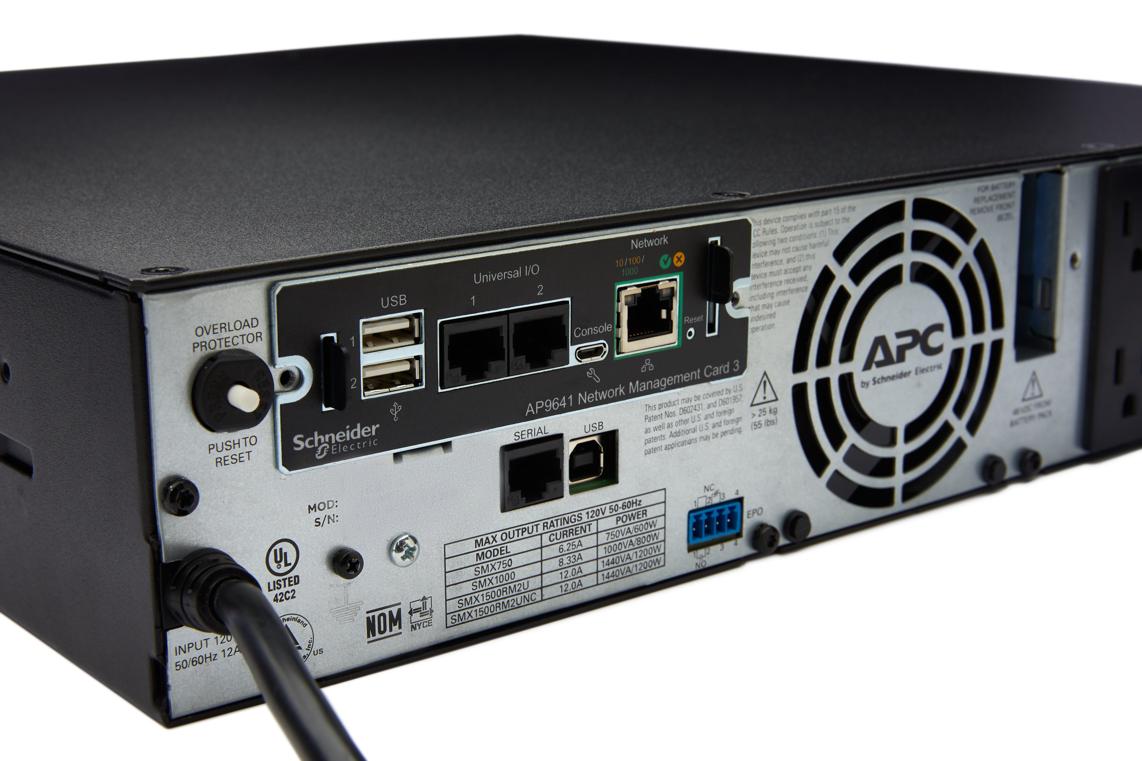 APC AP9641 Smart-UPS Carte de gestion réseau (gen3) avec surveillance environnementale