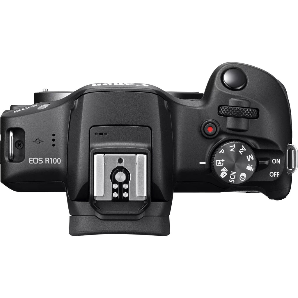 Canon EOS R100 + RF-S 18-45mm F4.5-6.3 IS STM + RF-S 55-200mm F5-7.1 IS STM Kit MILC 24,1 MP CMOS 6000 x 4000 pixels Noir